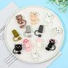 1/3Pcs Straw Toppers Straw Cover Cap Kitchen Beverage Cleaning Accessories Cartoon Bottle Stopper in Glass Cup Drinkware Dining