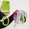 Korean Cute Candy Acrylic Beaded Phone Chain Lanyard for Iphone Women Girl anti Lost Phone Case Strap Charm Jewelry Accessories