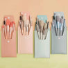 8 Piece Professional Makeup Brush Eye Shadow Foundation Blush Eyelash Beauty Concealer Brush Mini Travel Portable Makeup Kit