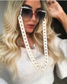 Women Fashion Acrylic Sunglasses Chain 