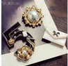 Design Brooches Set Vintage Crystal Brooch Camellia Flower Hijab Pins Buckle Pin