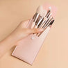 8 Piece Professional Makeup Brush Eye Shadow Foundation Blush Eyelash Beauty Concealer Brush Mini Travel Portable Makeup Kit